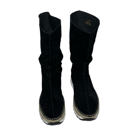 NEW Free People Chapmin Black Suede Slouch Sneaker Boots 38 - Picture 10 of 12